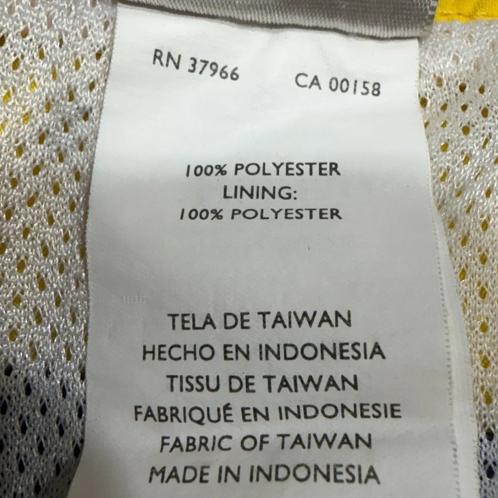 Vintage Y2K Nike Swim Trunks Mens Sz M Yellow Blue Lined Pocket Elastic Waist